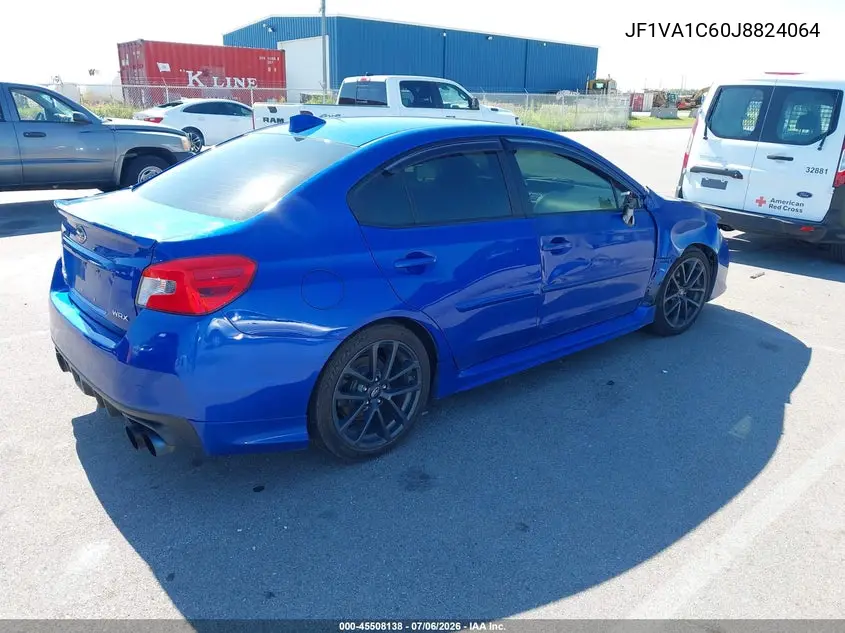 2018 Subaru Wrx Premium VIN: JF1VA1C60J8824064 Lot: 45508138