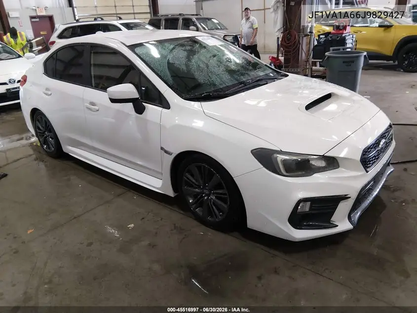 2018 Subaru Wrx VIN: JF1VA1A66J9829427 Lot: 45516997