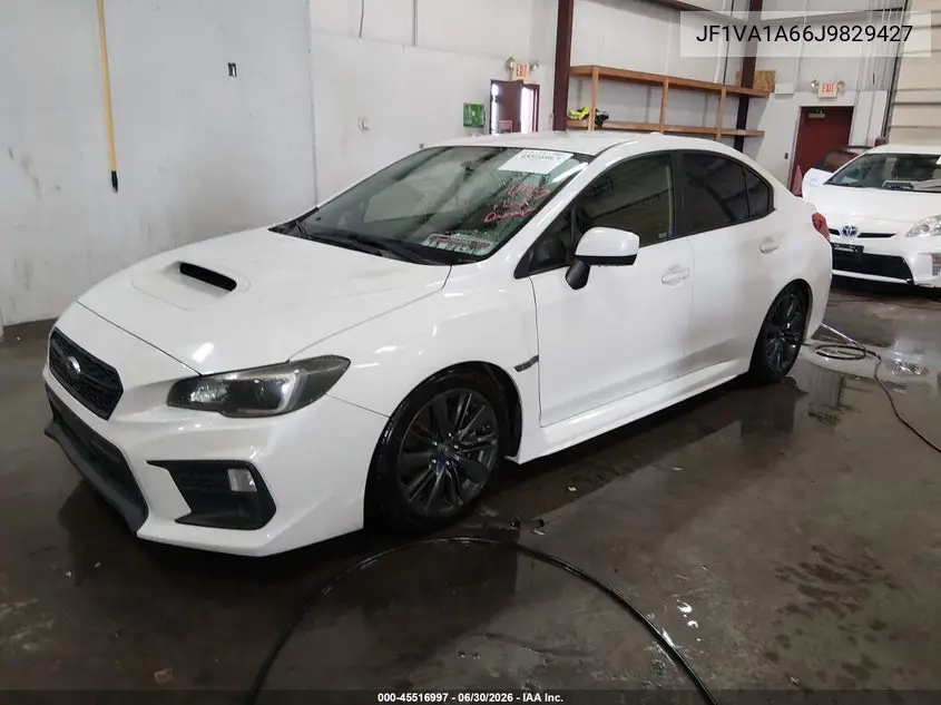 2018 Subaru Wrx VIN: JF1VA1A66J9829427 Lot: 45516997