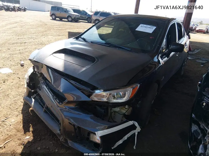 2018 Subaru Wrx VIN: JF1VA1A6XJ9821640 Lot: 45582905