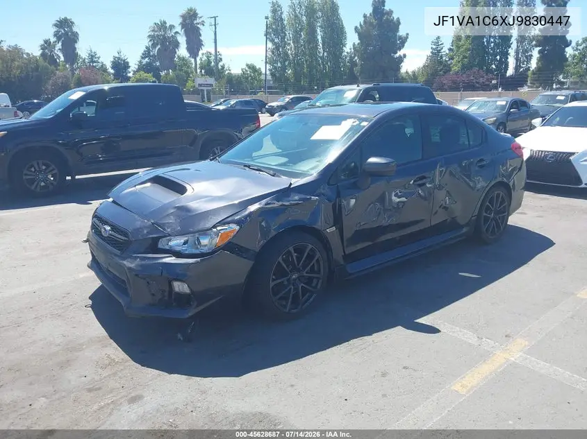 2018 Subaru Wrx Premium VIN: JF1VA1C6XJ9830447 Lot: 45628687
