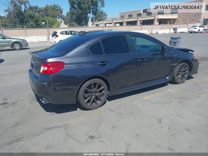 2018 Subaru Wrx Premium VIN: JF1VA1C6XJ9830447 Lot: 45628687