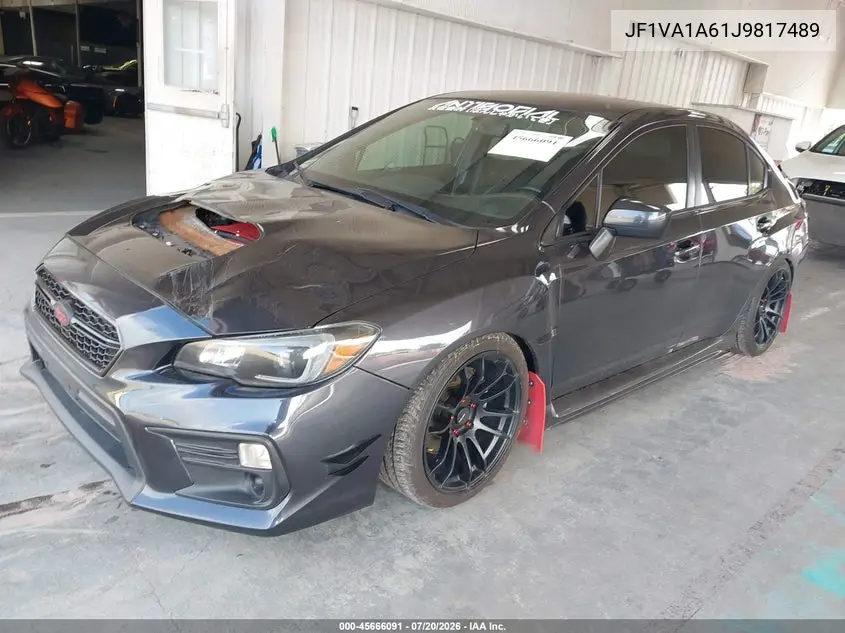2018 Subaru Wrx VIN: JF1VA1A61J9817489 Lot: 45666091