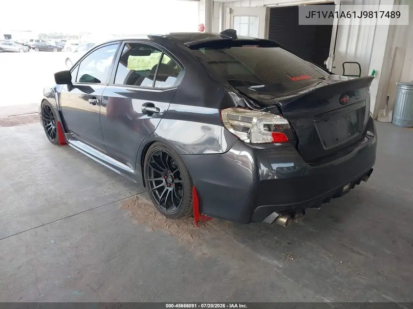 2018 Subaru Wrx VIN: JF1VA1A61J9817489 Lot: 45666091