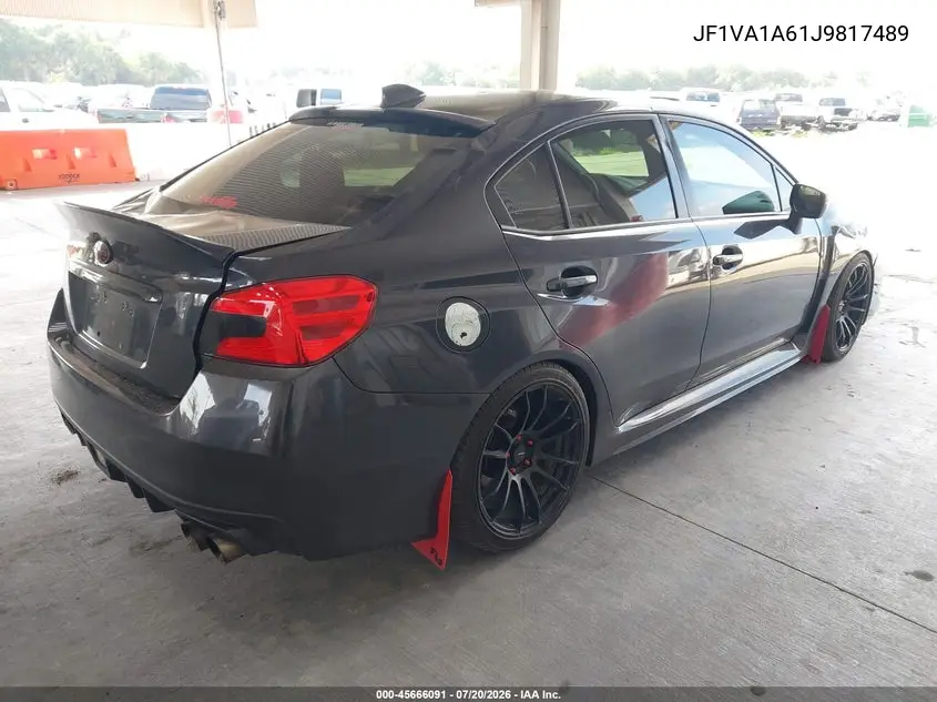 2018 Subaru Wrx VIN: JF1VA1A61J9817489 Lot: 45666091