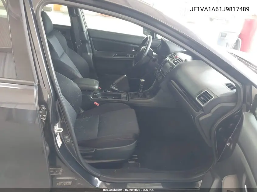 2018 Subaru Wrx VIN: JF1VA1A61J9817489 Lot: 45666091