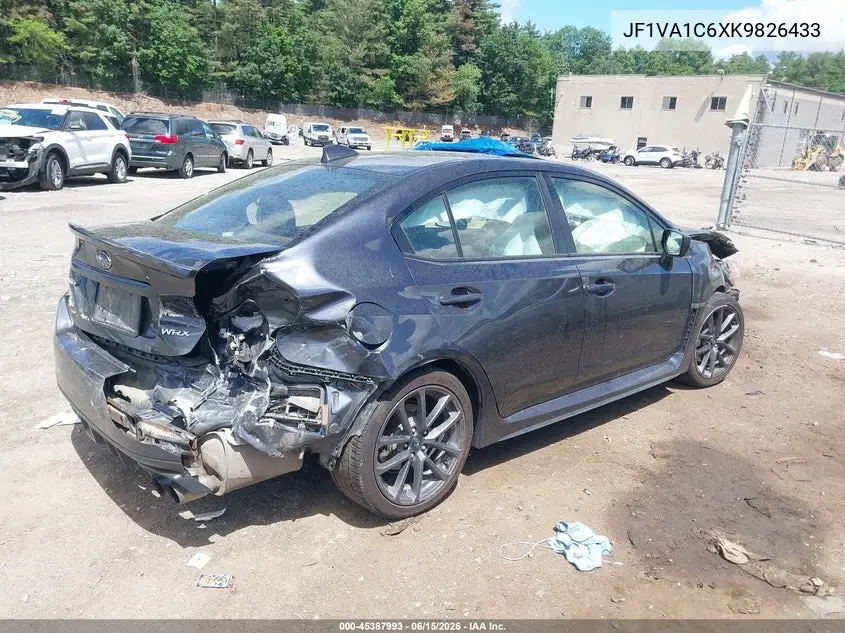 2019 Subaru Wrx Premium VIN: JF1VA1C6XK9826433 Lot: 45387993