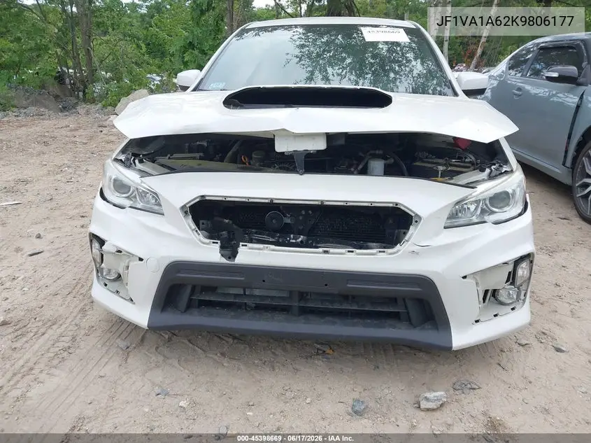 2019 Subaru Wrx VIN: JF1VA1A62K9806177 Lot: 45398669