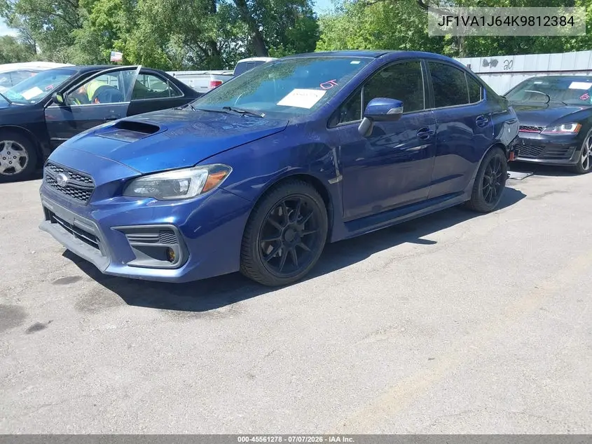 2019 Subaru Wrx Limited VIN: JF1VA1J64K9812384 Lot: 45561278