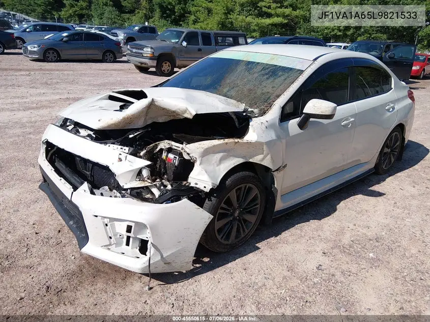 2020 Subaru Wrx VIN: JF1VA1A65L9821533 Lot: 45550615