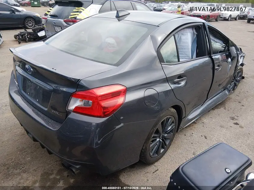 2020 Subaru Wrx VIN: JF1VA1A69L9827867 Lot: 45560151