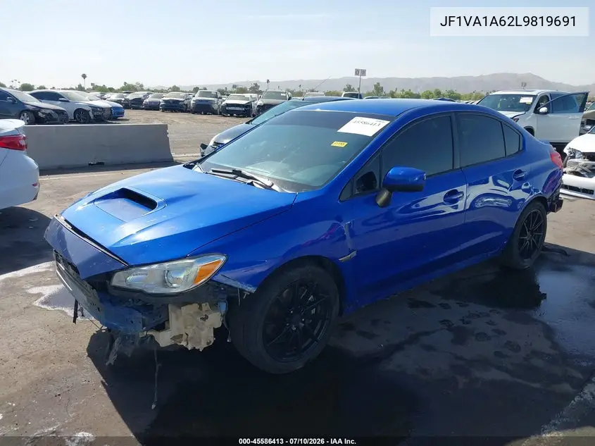 2020 Subaru Wrx VIN: JF1VA1A62L9819691 Lot: 45586413