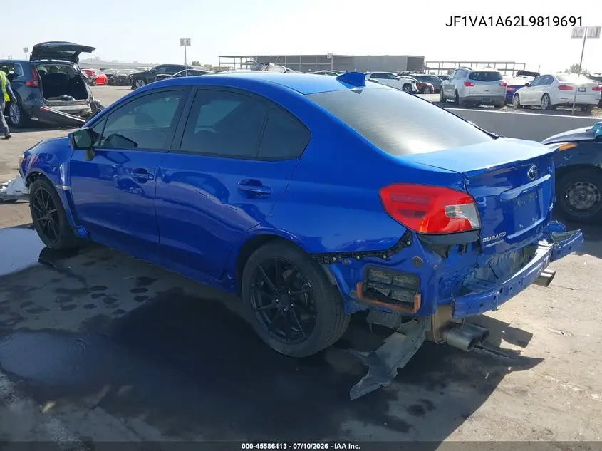 2020 Subaru Wrx VIN: JF1VA1A62L9819691 Lot: 45586413