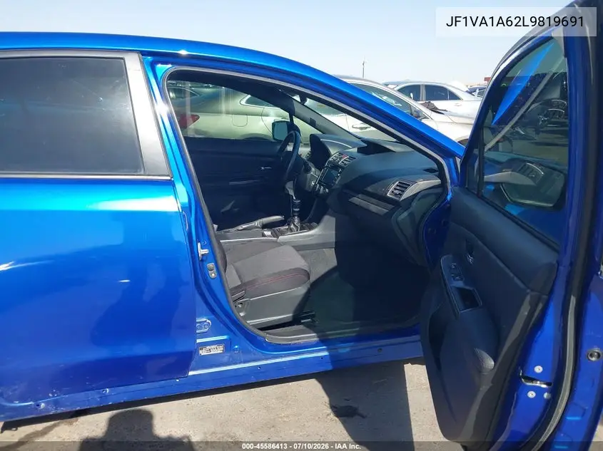 2020 Subaru Wrx VIN: JF1VA1A62L9819691 Lot: 45586413