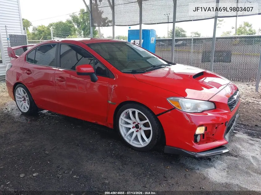 2020 Subaru Wrx VIN: JF1VA1A69L9803407 Lot: 45614555