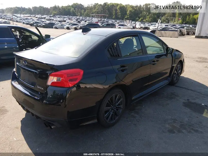 2020 Subaru Wrx VIN: JF1VA1A61L9824199 Lot: 45637479