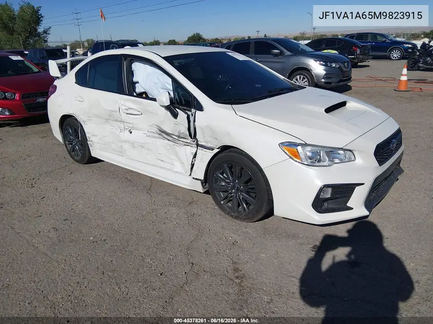 2021 Subaru Wrx VIN: JF1VA1A65M9823915 Lot: 45378261