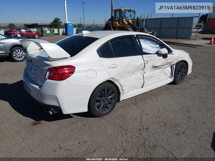 2021 Subaru Wrx VIN: JF1VA1A65M9823915 Lot: 45378261