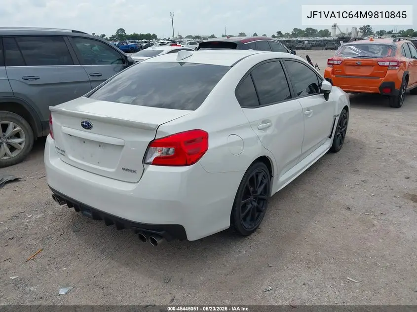 2021 Subaru Wrx Premium VIN: JF1VA1C64M9810845 Lot: 45445051