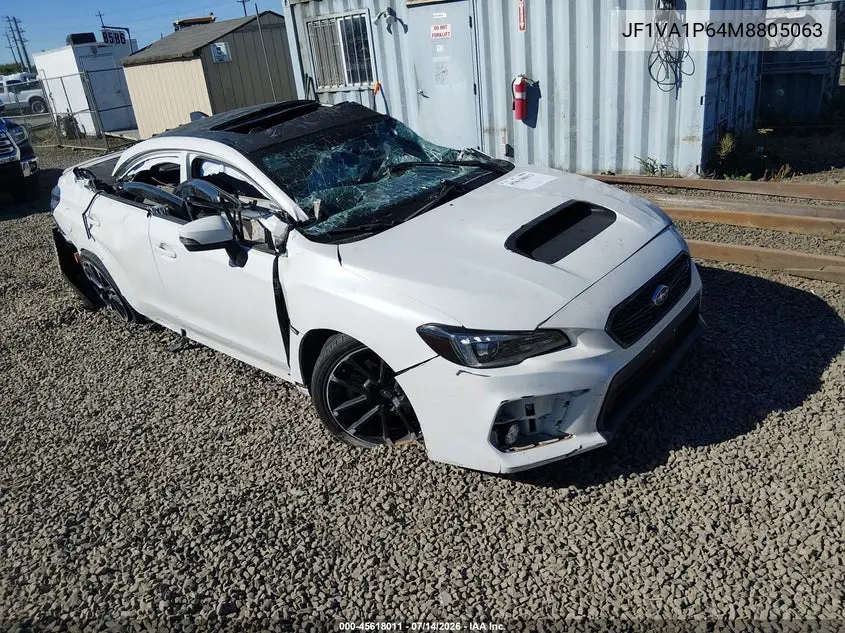 2021 Subaru Wrx Limited VIN: JF1VA1P64M8805063 Lot: 45618011