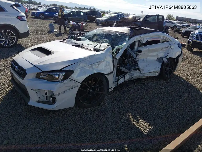 2021 Subaru Wrx Limited VIN: JF1VA1P64M8805063 Lot: 45618011