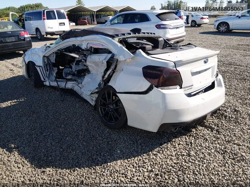 2021 Subaru Wrx Limited VIN: JF1VA1P64M8805063 Lot: 45618011