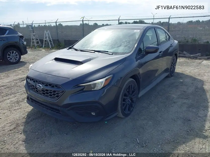 2022 Subaru Wrx Premium VIN: JF1VBAF61N9022583 Lot: 12635292