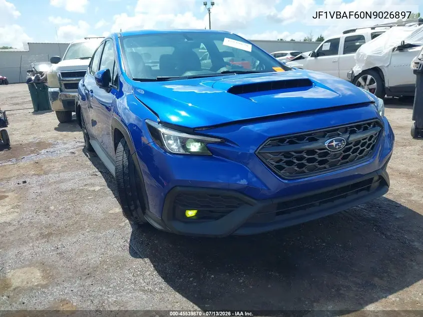 2022 Subaru Wrx Premium VIN: JF1VBAF60N9026897 Lot: 45539870
