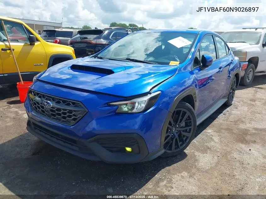 2022 Subaru Wrx Premium VIN: JF1VBAF60N9026897 Lot: 45539870
