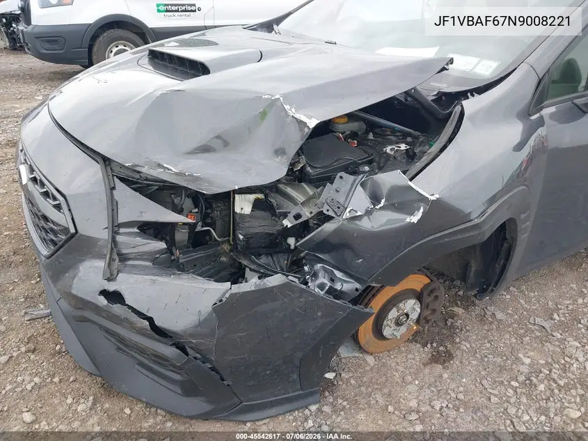 2022 Subaru Wrx Premium VIN: JF1VBAF67N9008221 Lot: 45542617