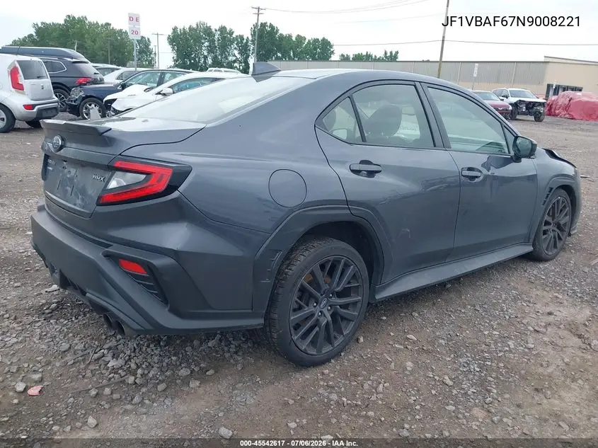 2022 Subaru Wrx Premium VIN: JF1VBAF67N9008221 Lot: 45542617