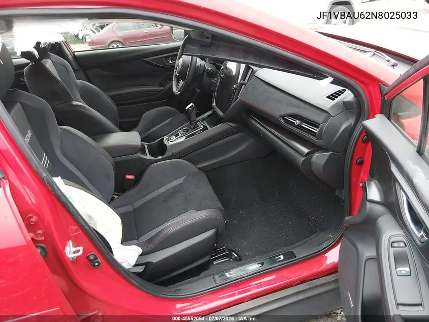 2022 Subaru Wrx Gt VIN: JF1VBAU62N8025033 Lot: 45552054