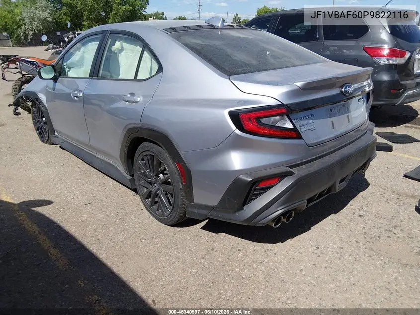 2023 Subaru Wrx Premium VIN: JF1VBAF60P9822116 Lot: 45340597