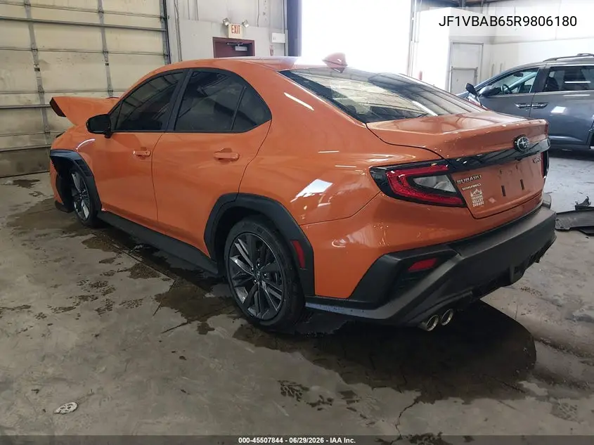 2024 Subaru Wrx VIN: JF1VBAB65R9806180 Lot: 45507844