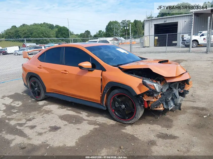 2024 Subaru Wrx Premium VIN: JF1VBAH61R9803364 Lot: 45551335