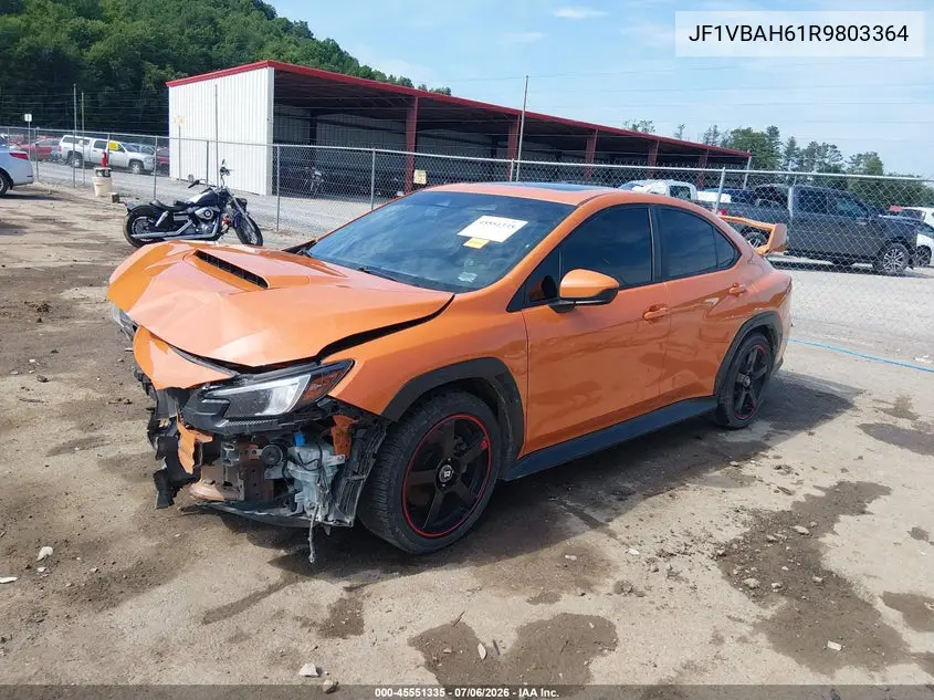 2024 Subaru Wrx Premium VIN: JF1VBAH61R9803364 Lot: 45551335