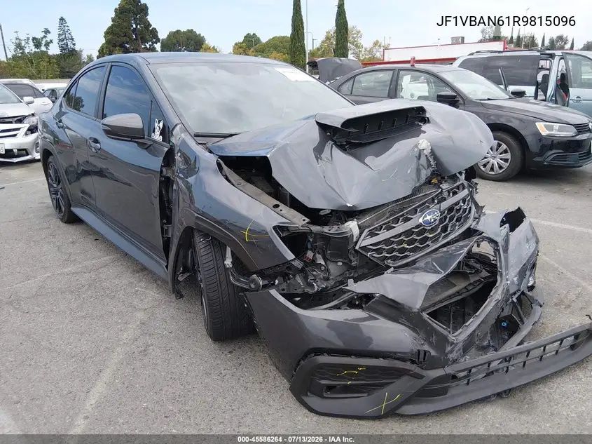 2024 Subaru Wrx Limited VIN: JF1VBAN61R9815096 Lot: 45586264