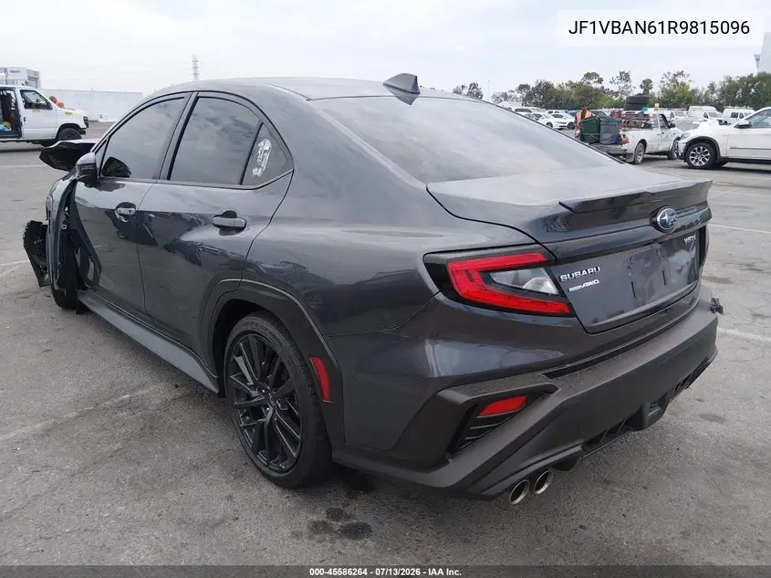 2024 Subaru Wrx Limited VIN: JF1VBAN61R9815096 Lot: 45586264