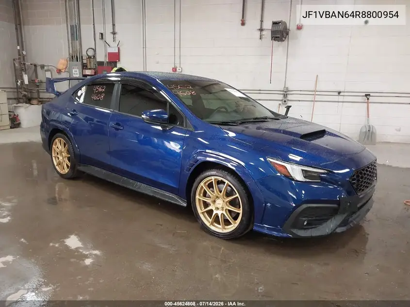 2024 Subaru Wrx Limited VIN: JF1VBAN64R8800954 Lot: 45624608