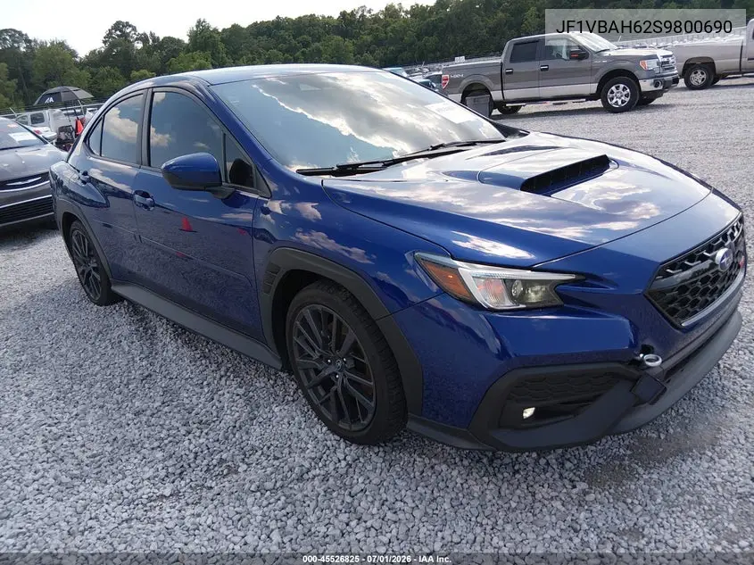 2025 Subaru Wrx Premium VIN: JF1VBAH62S9800690 Lot: 45526825