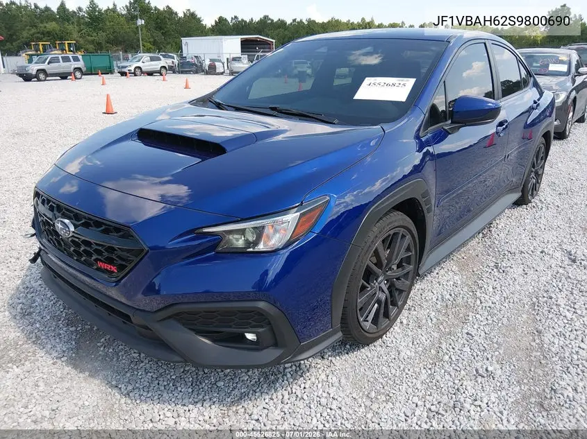 2025 Subaru Wrx Premium VIN: JF1VBAH62S9800690 Lot: 45526825