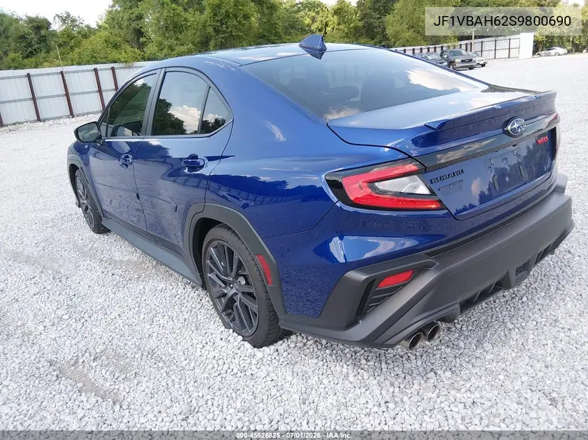 2025 Subaru Wrx Premium VIN: JF1VBAH62S9800690 Lot: 45526825