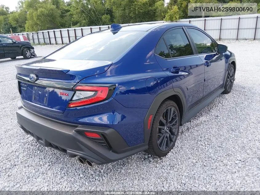 2025 Subaru Wrx Premium VIN: JF1VBAH62S9800690 Lot: 45526825