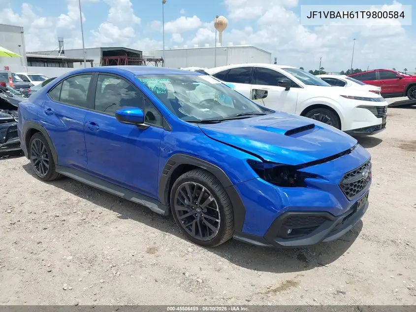 2026 Subaru Wrx Premium VIN: JF1VBAH61T9800584 Lot: 45506459