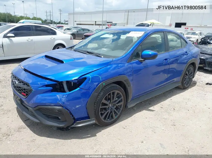 2026 Subaru Wrx Premium VIN: JF1VBAH61T9800584 Lot: 45506459