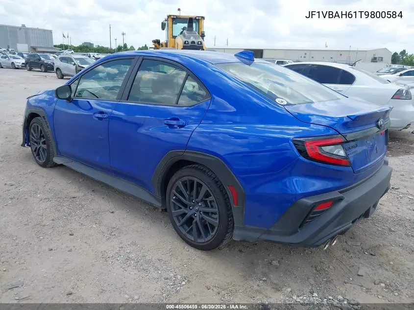 2026 Subaru Wrx Premium VIN: JF1VBAH61T9800584 Lot: 45506459