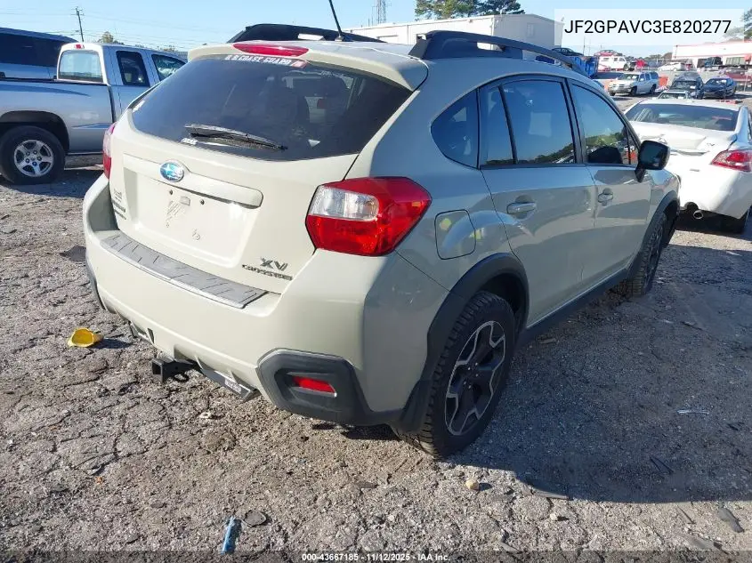 JF2GPAVC3E8202778 2014 Subaru Xv Crosstrek 2.0 Premium