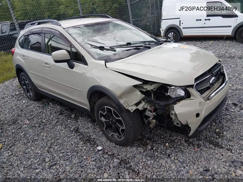 2014 Subaru Xv Crosstrek 2.0I Premium VIN: JF2GPACC9EH344099 Lot: 45658196