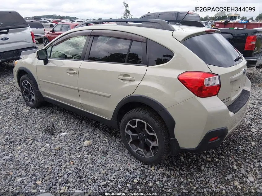 2014 Subaru Xv Crosstrek 2.0I Premium VIN: JF2GPACC9EH344099 Lot: 45658196