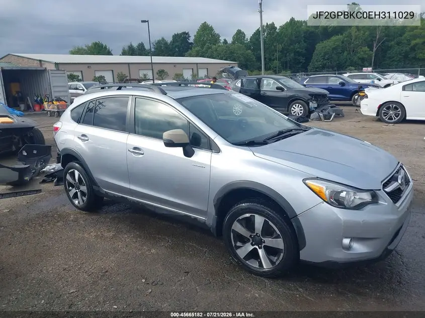 2014 Subaru Xv Crosstrek Hybrid 2.0I Touring VIN: JF2GPBKC0EH311029 Lot: 45665182
